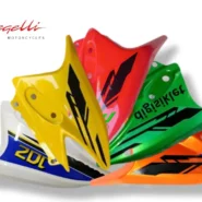 کاور بغل چراغ موتور مگلی 200 قرمز